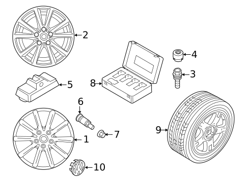 Wheels for 2015 Volkswagen Touareg #1