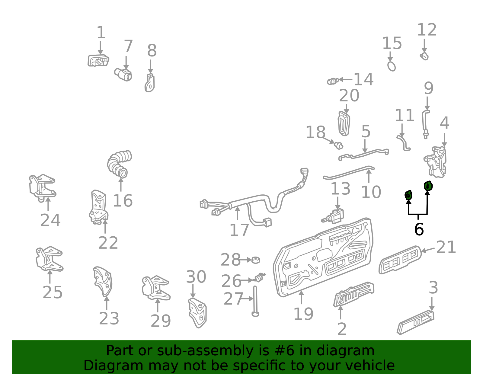 15053341 - High-Quality Door Handle Rod Guide for | AutoNation Parts