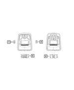6EM27TX7AC - Electrical: Overhead Console Switch for Ram: 1500, 2500, 3500 Image