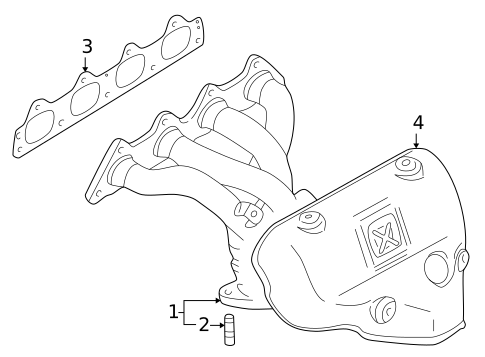 Exhaust Manifold for 2006 Mitsubishi Lancer #0