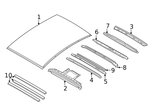 Roof & Components for 2003 INFINITI Q45 #0