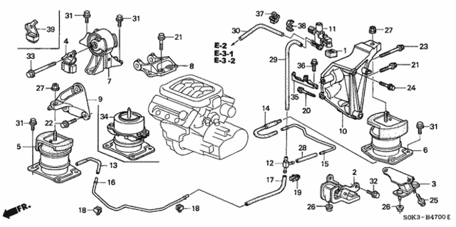 Engine Mount for 2003 Acura TL #0