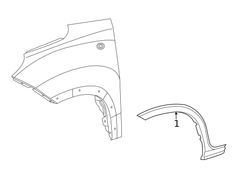 Exterior Trim - Fender for 2019 Fiat 500L #0