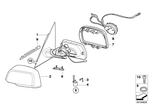 51163450525 - : Heated Outside Mirror, Left for BMW Image