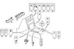2028203910 - Electrical System: Switch for Mercedes-Benz Image