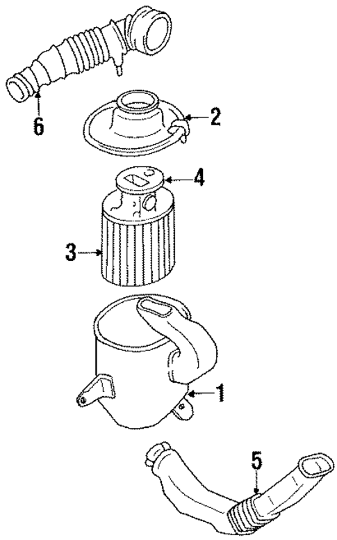 Air Inlet for 1988 Mitsubishi Mirage #0