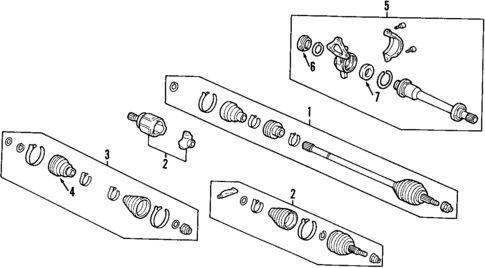 Axle Shafts & Joints for 2002 Acura CL #0