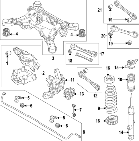 Rear Suspension for 2023 Genesis Electrified GV70 #0