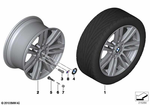 36117842184 - : Gloss-Turned Light Alloy Rim 36907111 for BMW Image