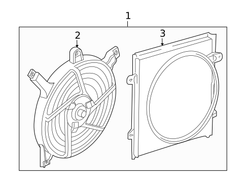 Cooling Fan, Clutch & Motor for 2001 Ford Ranger #1
