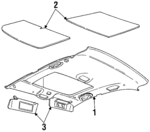 JJ66RC1 - Body: Headliner for Chrysler: Cirrus | Dodge: Stratus Image
