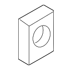 WHT000821 - Body: License Bracket Nut for Audi: Q5, Q5 PHEV, Q5 Sportback, Q8, R8, RS6 Avant, SQ5, SQ5 Sportback, SQ8 Image