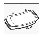 6810548370 - : Lift Gate Glass for Lexus: RX350, RX450h Image