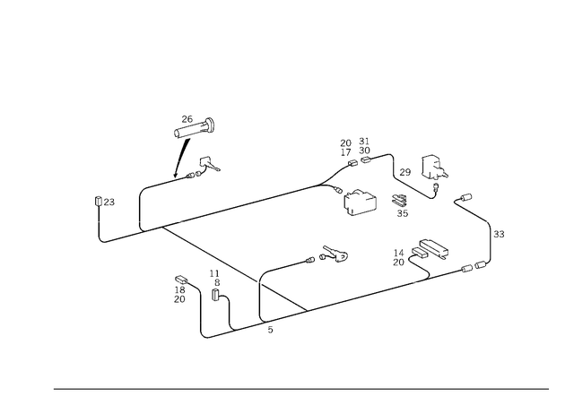 1245409713 - Electrical System: Wiring Harness for Mercedes-Benz Image image