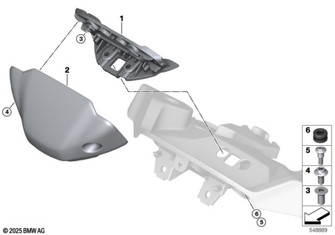 Motorcycle Trim Section, Windshield for 2025 BMW-Motorrad R 12 G/S #4