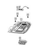 7BQ401X7AK - Electrical: Overhead Console for Jeep: Grand Cherokee, Grand Cherokee L Image