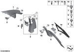 51437275667 - Vehicle Trim: Left Column A Cover for BMW Image