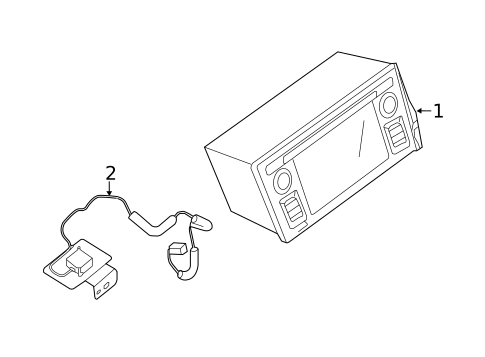 Navigation System Components for 2013 Nissan Altima #0