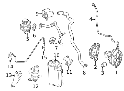 Evaporative System for 2012 Mercedes-Benz C 250 #0