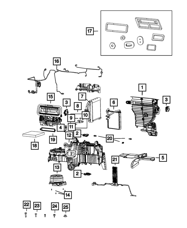 68048615AA - Air Conditioners and Heaters: Bolt for Mopar Image