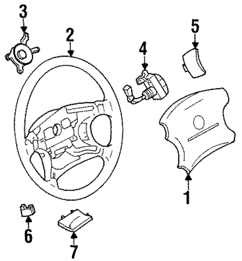 Steering Wheel & Trim for 1994 Mercury Villager #0