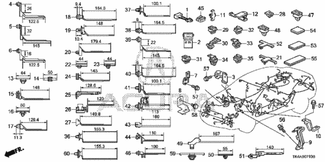 Harness Band - Bracket for 2014 Acura TL #0