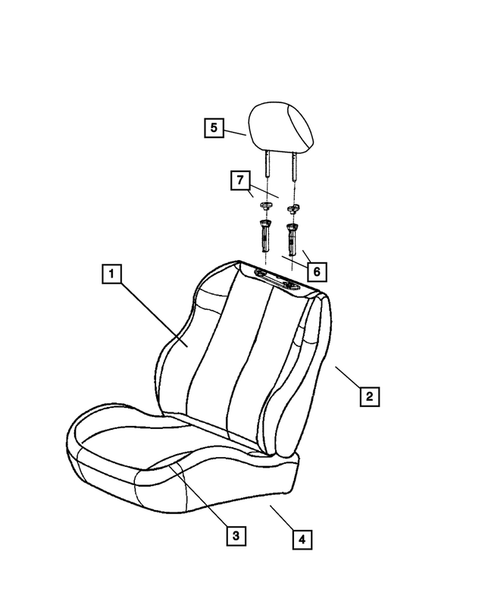Front Seats and Attaching Parts for 2002 Jeep Grand Cherokee #2