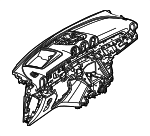25468025013D16 - Body: Instrument Panel for Mercedes-Benz Image