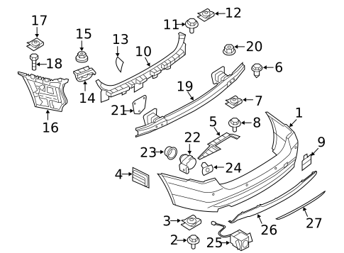 Bumper & Components - Rear for 2011 BMW 335i xDrive #2