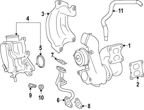 Turbocharger & Components for 2024 Toyota Land Cruiser #0