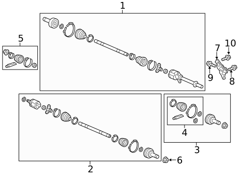 Drive Axles for 2014 Honda Odyssey #0