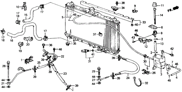 Radiator Hose for 1988 Honda Prelude #0