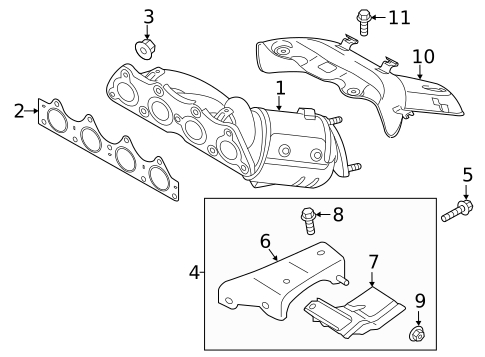 Exhaust Manifold for 2019 Kia Rio #0