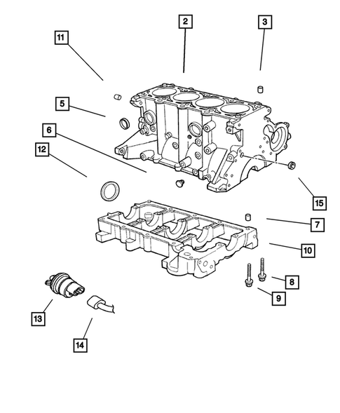 Cylinder Block for 2001 Dodge Stratus #0