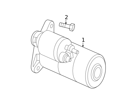 Starter & Related Components for 2007 Chevrolet HHR #0