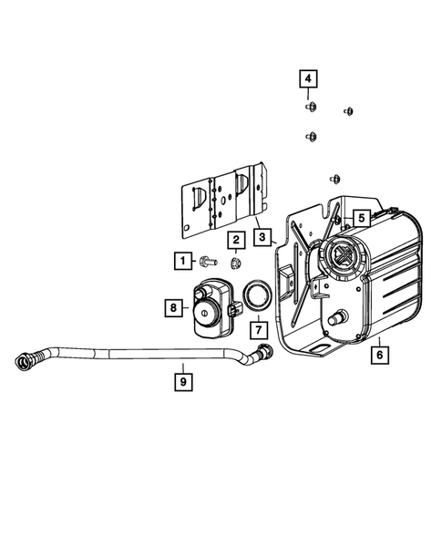 Vacuum Canister/Leak Detection Pump for 2011 Dodge Nitro #0
