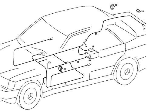 Central Locking Mechanism and Orthopaedic Backrest for 1990 Mercedes-Benz 190E #1