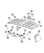 68028750AB - Body Sheet Metal Except Doors: Locating Pin for Jeep: Gladiator, Wrangler, Wrangler JK Image