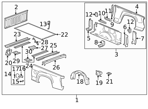 Front & Side Panels for 2005 Chevrolet Colorado #0