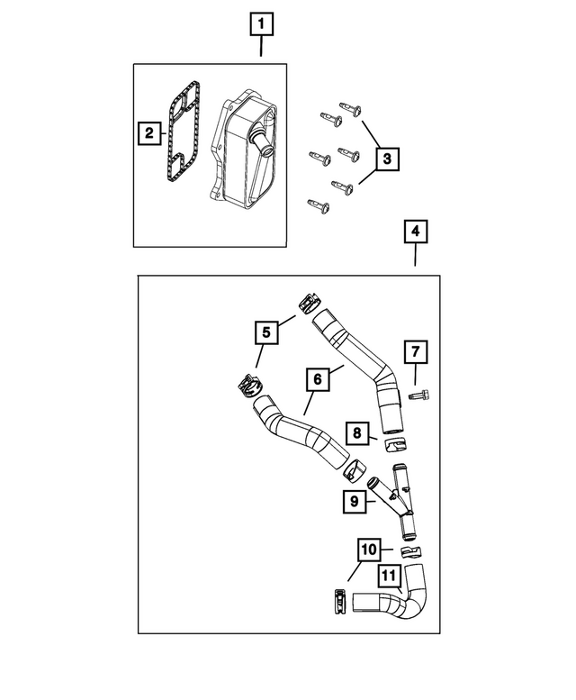 5048312AC - Engine: Engine Oil Cooler for Mopar Image image