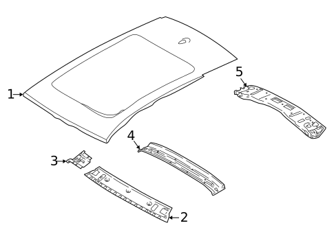 Roof & Components for 2024 BMW X4 #0