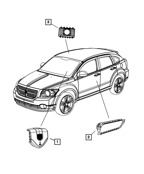 Air  Bags for 2012 Dodge Caliber #2