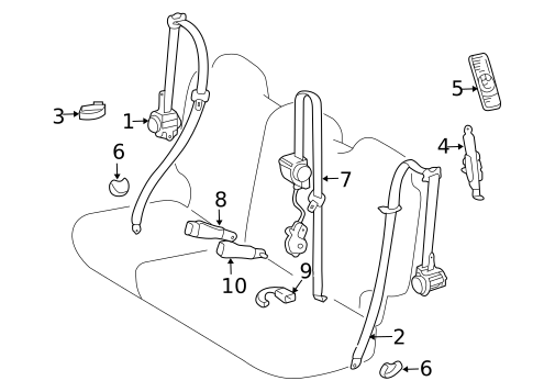 Seat Belt for 2019 Toyota Land Cruiser #0