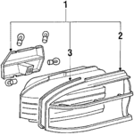 MB597835 - Electrical: Tail Lamp Assembly for Mitsubishi Image