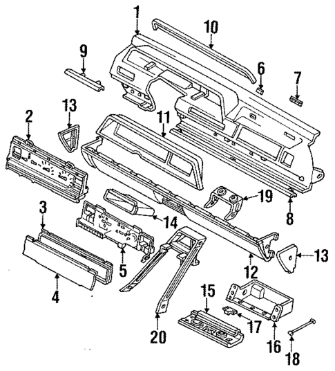 Instrument Panel for 1990 Dodge Monaco #0