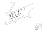 61128383107 - Vehicle Electrical System: Wiring Drivers Side for BMW Image