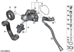 11517846361 - Engine: Coolant Pump, Mechanical for BMW Image