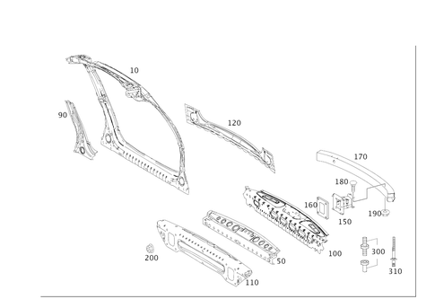 Rear End for 2010 Mercedes-Benz ML450 #0