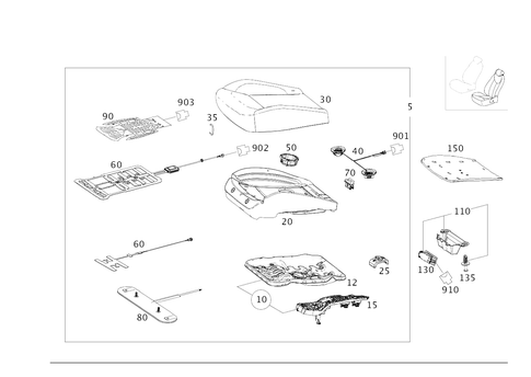 Left Seat for 2013 Mercedes-Benz GL63 AMG #0