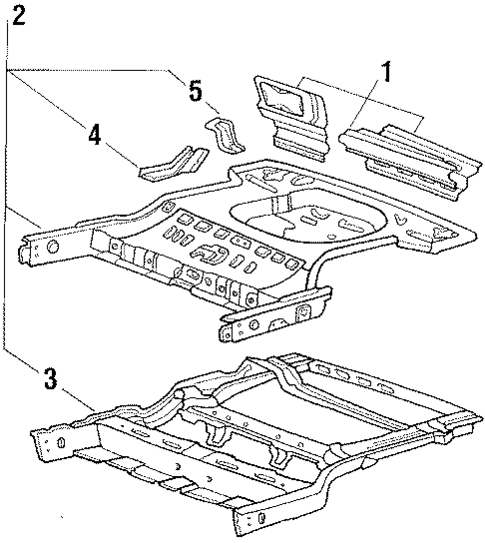 Rear Body & Floor for 1988 Mitsubishi Precis #0